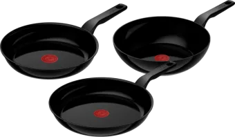 Tefal Renew Black Keramische Koekenpannenset 24 + 28 cm + Wokpan 28 cm