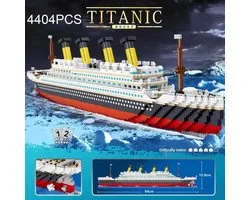 Titanic speelgoed boot op bouwstenen - Titanic bouwset - Titanic cruiseschip op bouwstenen - compatible met andere bouwstenen Titanic - Titanic cruiseschip constructie speelgoed 4404 PCS - Titanic