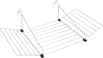 Tomado - Droogrek Tilburg - Voor radiator, balkon, deur of balustrade - 12 meter drooglengte - Ophangbaar - Zilvergrijs - 5 jaar garantie
