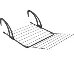 Tomado - Seram - Droogrek Hangend - 7 meter drooglengte - Hangdroogrek - Verstelbare Armen - Matzwart