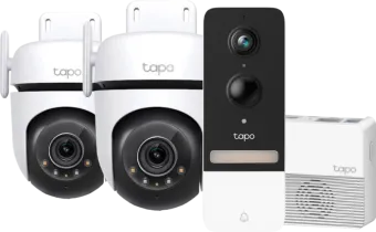 TP-Link Tapo C520WS 2-pack + Smart Battery Video Doorbell D230S1