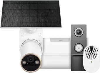 TP-Link Tapo H500 Smart HomeBase + C460 Solar Kit + D235 Smart Battery & Wired Doorbell