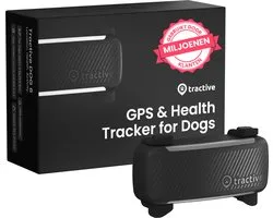 Tractive DOG 6 – Honden GPS met Gezondheid & Activity tracker - Past op meeste halsbanden – Zwart