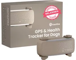 Tractive DOG 6 – Honden GPS tracker met Gezondheid & Activity functies - Past op meeste halsbanden - Bruin
