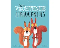 Twee vechtende eekhoorntjes - Prentenboek over delen en samenwerken voor kinderen