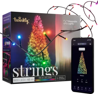 Twinkly Smart Kerstverlichting Gekleurd licht 600 lampjes