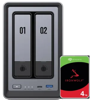 UGREEN NASync DXP2800, Seagate Ironwolf 4TB