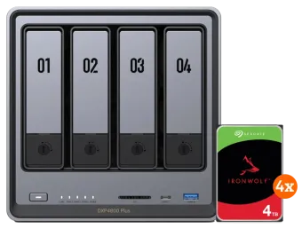 UGREEN NASync DXP4800 Plus + Seagate Ironwolf 4TB 4-Pack