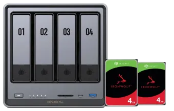 UGREEN NASync DXP4800 Plus + Seagate Ironwolf 4TB Duo Pack