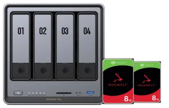 UGREEN NASync DXP4800 Plus + Seagate Ironwolf 8TB Duo Pack