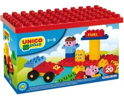 Unico Bouwblokken Tankstation 20-delig
