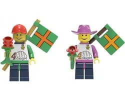 Vierdaagse poppetje combi groene en roze woensdag editie