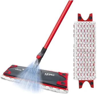 Vileda 1.2. Spray spraymop + extra vervanging - Microvezelmop met spraysysteem - Geschikt voor alle soorten vloeren Vileda 1.2. Spray spraymop + extra vervanging - Microvezelmop met spraysysteem - Geschikt voor alle soorten vloeren