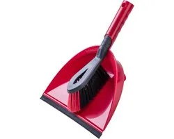 Vileda Stoffer en Blik 2in1 Set - Combinatie van klein stofblik en handborstel