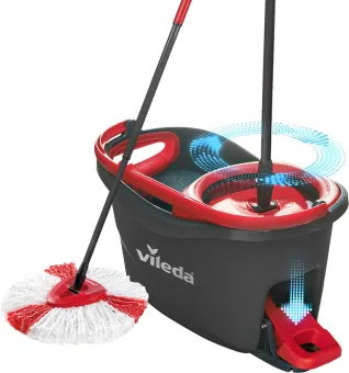 Vileda Turbo 2in1 - complete set met spinmop en emmer met pedaalpers - Microvezelmop 2in1 Vileda Turbo 2in1 - complete set met spinmop en emmer met pedaalpers - Microvezelmop 2in1