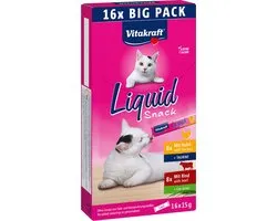 Vitakraft Liquid Snack Multipack - Kip & Rund - 16 x 15 gram