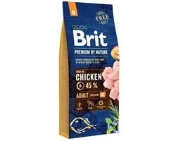 Voer Brit Premium by Nature Medium Volwassen Appel Kip Mais 15 kg