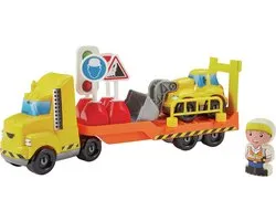 Vrachtwagen Met Oplegger Abrick.