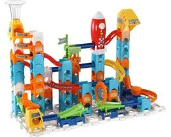 VTech Marble Rush Rocket Set Elektronisch M100E Knikkerbaan - 79 Onderdelen - Incl. 10 Knikkers met Licht- en Geluidseffecten - Cadeau - Speelgoed 3 tot 12 Jaar