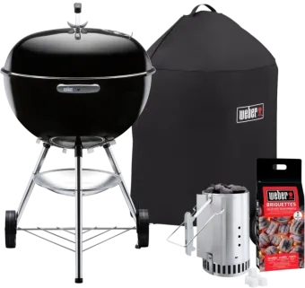 Weber Bar-B Kettle 57 cm Zwart Starterspakket