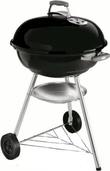 Weber Compact Kettle Houtskoolbarbecue - 57 cm - Zwart Weber Compact Kettle Houtskoolbarbecue - 57 cm - Zwart