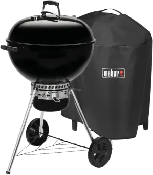 Weber Original Kettle E-5730 57 cm Zwart + Weber Premium Hoes 57 centimeter