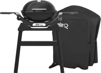 Weber Q1200N met Onderstel + Weber Luxe Hoes voor Q-serie met Onderstel