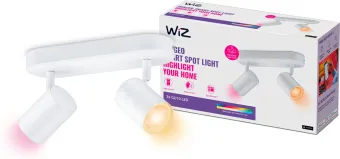 WiZ 2 spots Imageo wit - Gekleurd en Wit licht - GU10