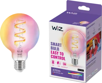WiZ Globe Filament - Wit en Gekleurd Licht - E27 - Transparant