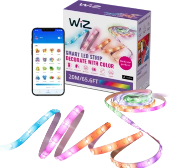 WiZ RGBIC Lightstrip - Gekleurd Licht - 20 meter