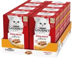 Gourmet Mon Petit Intense - Kattenvoer Natvoer - Gevogelte - 48 x 50 g