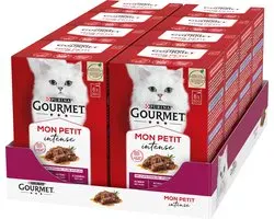 Gourmet Mon Petit Intense - Kattenvoer Natvoer - Vlees - 48 x 50 g