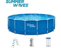 Summer Waves Zwembad - ⌀ 457 cm x 122 cm - Inclusief filterpomp