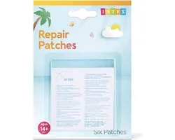 Zwembad Reparatie Set - 6 Stuks - Gaten Dicht Maken Zwembad - Babybad Repareren - Zwembad Plakkers -Merk: Intex - Hoge Kwaliteit - Thuis Zwembad - Mini Zwembad Kapot - Zwembad Repareren / Lijmen - Lek - Lekkages - Waterbestendig - Jacuzzi - Luchtbed-