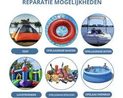 Zwembad Reparatie Set - Plakset 6 Stuks - Zwembad plakken - Babybad Repareren - Zwembad Plakkers -Merk: Intex - Hoge Kwaliteit - Thuis Zwembad - Mini Zwembad Kapot - Lek - Lekkages - Waterbestendig - Jacuzzi - Luchtbed-