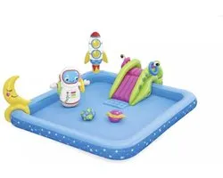 Zwembad - Water Speel Center - Kleine Astronaut - Play center Lil' Astronaut - Opblaasbare Glijbaan en Ruimtespellen - Vanaf 2 jaar - Zwembaden Galaxy