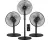 AirKing 3-in-1 Statiefventilator met afstandsbediening - Energie Zuinige Ventilator Staand met 3 Snelheidsstanden - Koelventilator met Timer en Nachtstand voor Optimale Verkoeling - Zwart