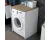 Asir - Wasmachine kast - Okkernoot &amp; Wit - 65 x 60 x 91,8 cm