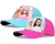 Barbie Polyester Petten - Set van 2 Stuks - Roze &amp; Blauw