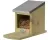 Best of Birds Eekhoorn Voederhuis - hout - 23 x 12 x 17 cm - eekhoorns voederen