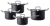 BK-Q-Linair Master Glas Zwart Pannenset 4-delig
