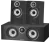 Bowers & Wilkins HTM6 S3 + 607 S3 (per paar) Zwart
