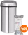 Brabantia Touch Bin 60 Liter Matt Steel + Vuilniszakken (120 stuks)