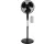 BRASQ Statiefventilator - 40 cm - Zwart - Met Afstandsbediening - Timer - Slaapmodus - In hoogte verstelbaar - Stille Ventilator - 40 Watt