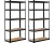 BRASQ Stellingkast Zwart Set van 2 - Metalen Opbergrek - voorraadkast - wandkast - Magazijnstelling 180x90x40 - 5 lagen - 175 KG per plank - max 875 KG