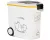 Curver Voedselcontainer Hond - 35L- 12KG - 28x49x43cm - Wit/Geel/Zwart