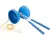 Diabolo rubber met metalen stokjes blauw