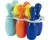 Ecoiffier Bowlingset met 2 Ballen, 8dlg.