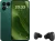 Fairphone 6 256GB Groen 5G + Fairphone Fairbuds True Wireless Earbuds Zwart