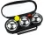 Get &amp; Go Jeu de Boules Set IV - 3 Ballen - Chroom/Zwart - Staal